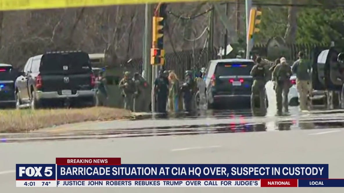 Suspect in custody after barricade situation at CIA Headquarters